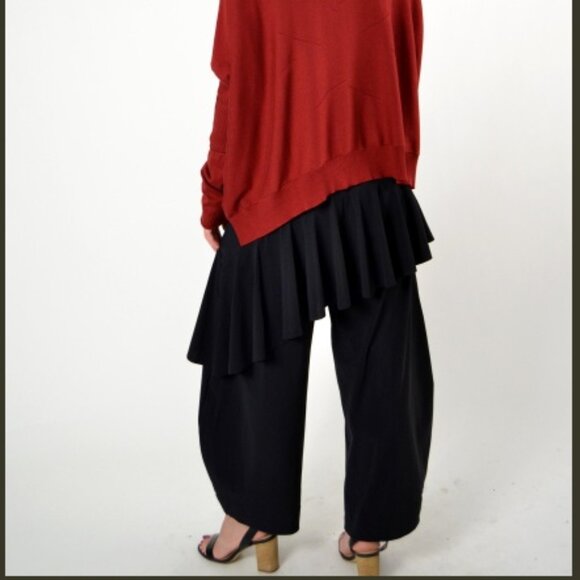 new~TEKBIKA by ALEMBIKA Techo Ruffle Wide Leg Pants in size 1 / US 6-8 - Picture 12 of 14